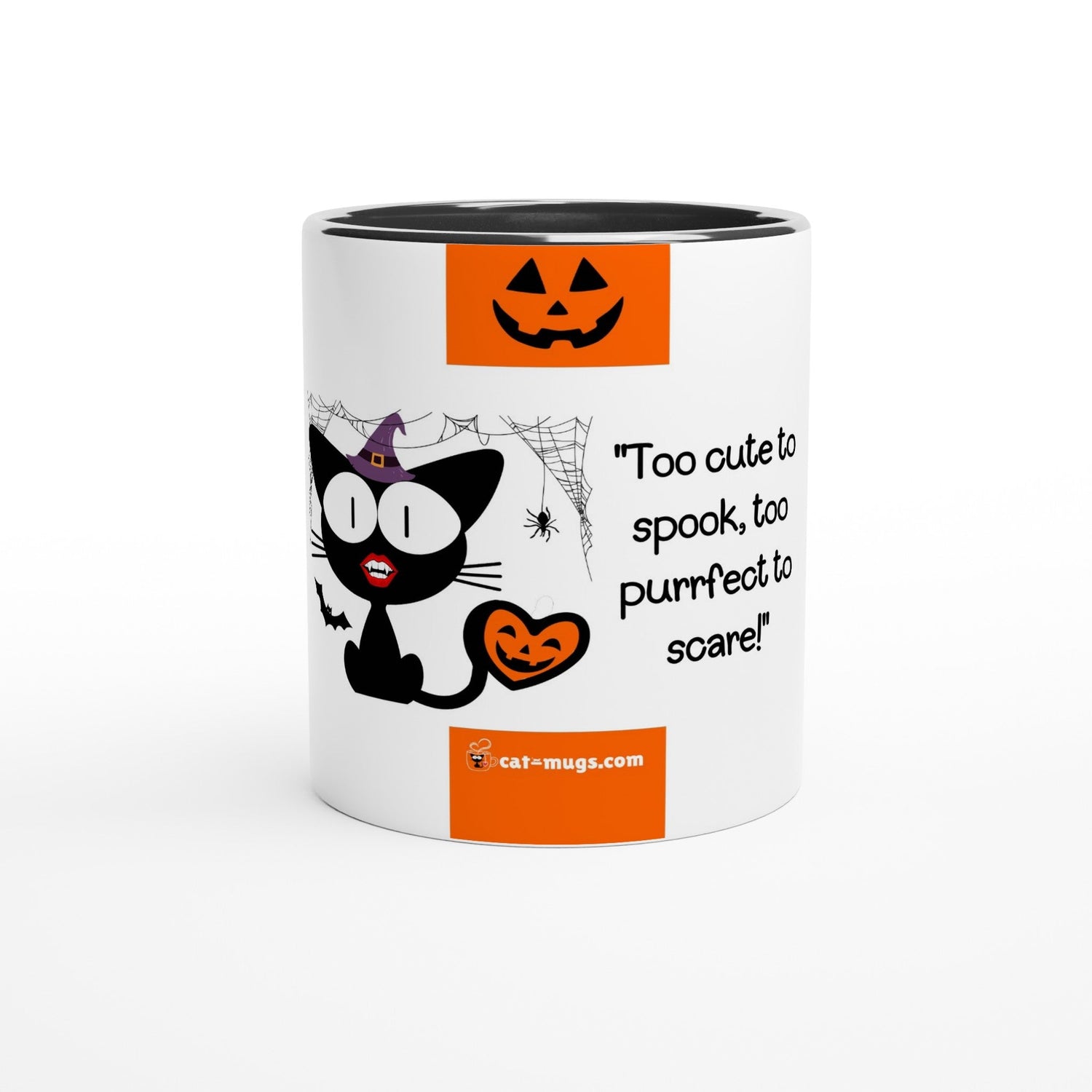 Halloween cat mug